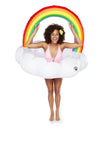 Giant Rainbow Cloud Pool Float
